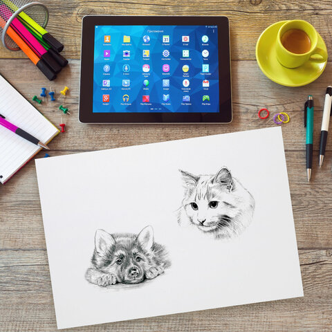 Бумага для рисования и графики А3, 50 л., 200 г/м2, ВАТМАН ГОЗНАК СПб, в коробке, BRAUBERG ART, 114490