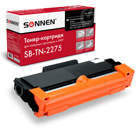 Картридж лазерный SONNEN (SB-TN2275) для BROTHER HL-2240R/2240DR/2250DNR, ресурс 2600 страниц, 363071