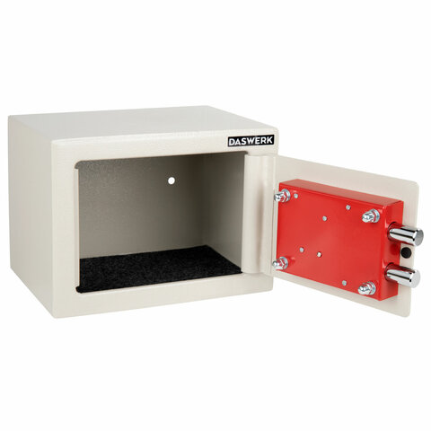 Сейф мебельный DASWERK (ДАСВЕРК) SC-170KL (170х230х170 мм), ключевой замок, бежевый, 291339