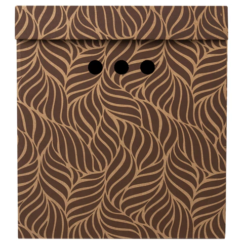 Короб для хранения из плотного микрогофрокартона 380х280х315 мм, КОМПЛЕКТ 3 шт., BRAUBERG HOME "Узор", 271824