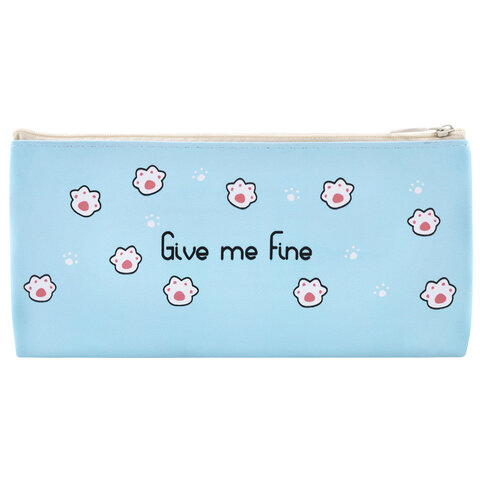 Пенал-конверт ПИФАГОР, 1 отделение, ПВХ, ассорти "Pawesome", 22х10 см, 273825