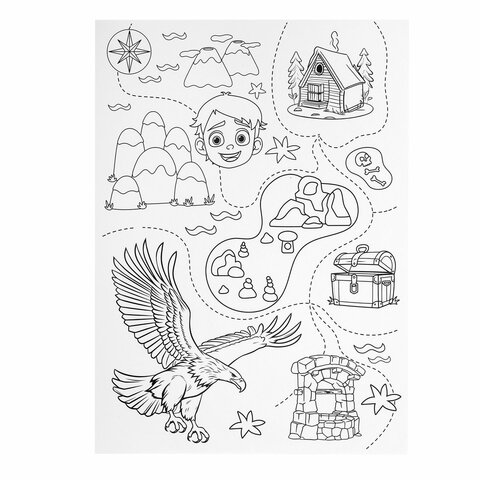 Набор ЮНОГО ХУДОЖНИКА "ОРЕЛ" для рисования и творчества в кейсе ЮНЛАНДИЯ, 75 предметов, 665674