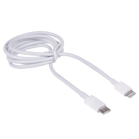 Кабель USB Type-C-Lightning с поддержкой быстрой зарядки, белый, 1 м, SONNEN, медный, 513612