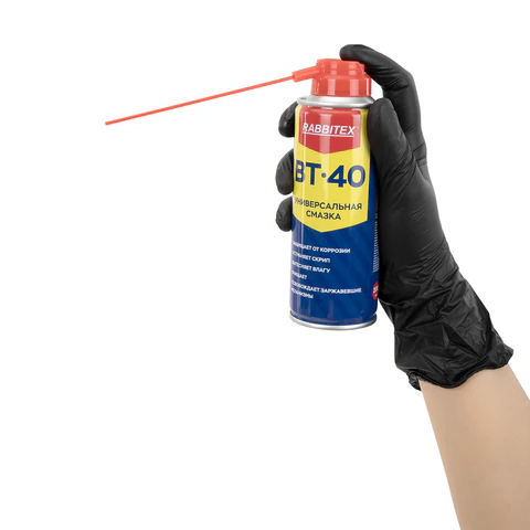 Смазка универсальная проникающая BT-40 (аналог WD-40) 200 мл, аэрозоль с трубочкой, RABBITEX (РАББИТЕКС), 700296