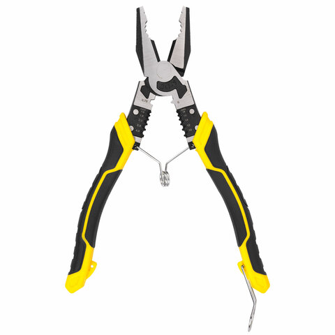 Плоскогубцы многофункциональные 14 в 1, 217 мм, CR-V - хромванадиевая сталь, ГРАНДМАСТЕР, PL-217, 671255