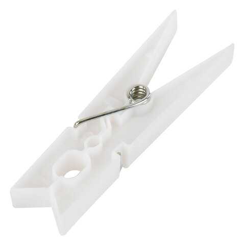 Прищепки бельевые 7,8 см, КОМПЛЕКТ 10 штук, пластик, белые, PRIMILA (ПРИМИЛА) ORIGINAL, 700512