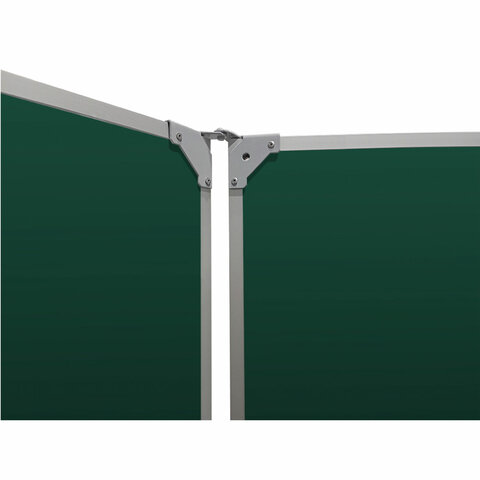 Доска для мела магнитная 3-х элементная, 100х170/340 см, 5 рабочих поверхностей, зеленая, BS, ТЭ-340М