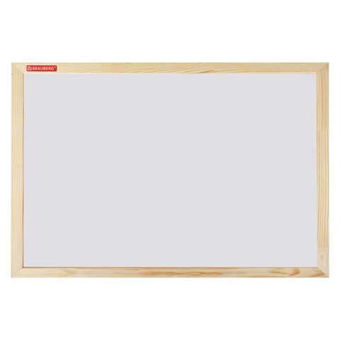 Доска магнитно-маркерная 30х45 см, деревянная рамка, BRAUBERG "Wood", 238793