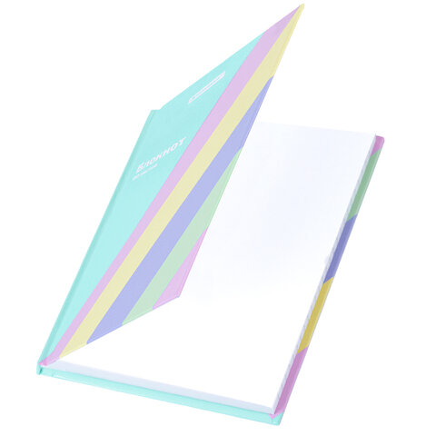 Блокнот МАЛЫЙ ФОРМАТ 110х147 мм, А6, 80 л., твёрдый, клетка, BRAUBERG "PASTEL", 117017