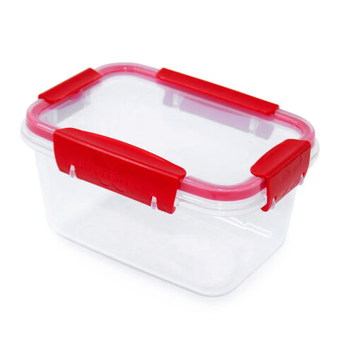 Контейнер с крышкой пищевой 0,75 л герметичный, BUTTERFLY, ланч бокс, 8,5х15,6х11 см, прозрачный, 4378259, 437825900