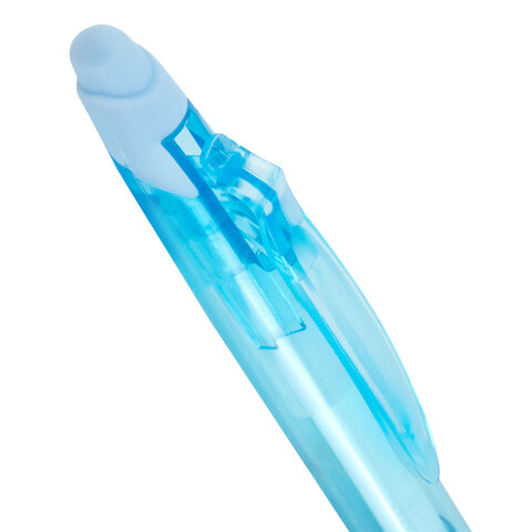 Ручки гелевые стираемые автоматические BRAUBERG "X-ERASE RT PASTEL COLOR", СИНИЕ, НАБОР 4 ШТ., пишущий узел 0,7 мм, линия 0,5 мм, 144426