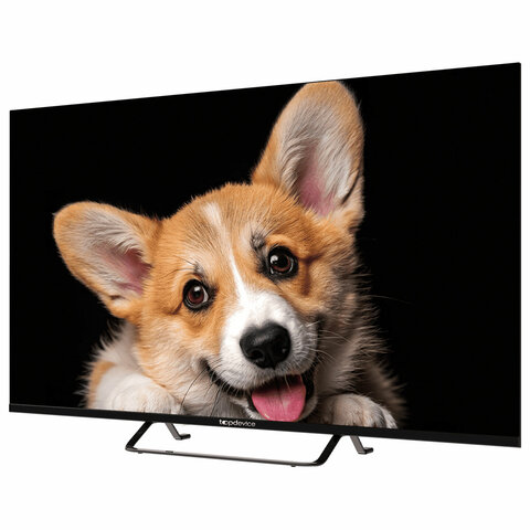 Телевизор TOPDEVICE TDTV43CS03U_BK, 43'' (109 см), 3840x2160, 4K, 16:9, SmartTV, Wi-Fi, Bluetooth, черный