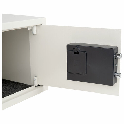 Сейф мебельный DASWERK (ДАСВЕРК) SC-250EL (250х350х250 мм), электронный замок, бежевый, 291345