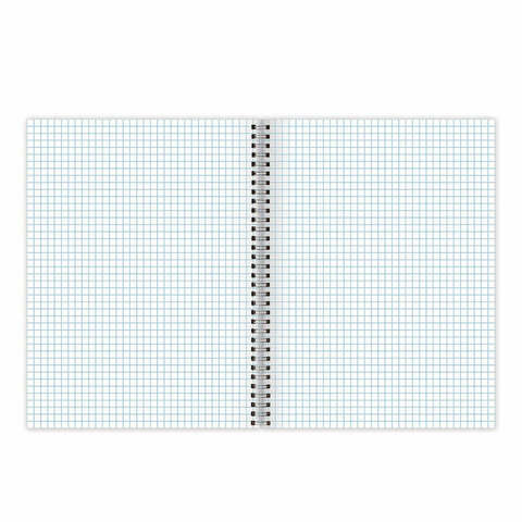 Тетрадь А4, 96 л., BRAUBERG, гребень, клетка, глянцевый лак, "Dark", 404060