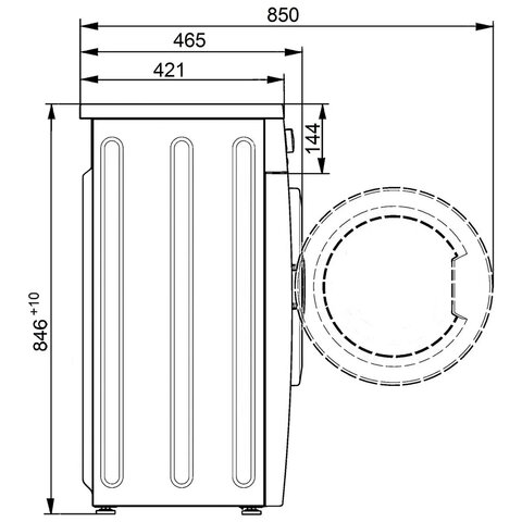 Стиральная машина ATLANT CMA 50У107, 1000 об/мин, 5 кг, фронтальная загрузка, 15 программ, белая