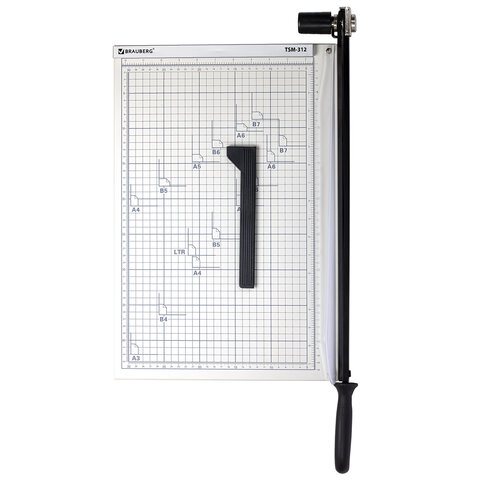 Резак сабельный BRAUBERG KATANA TSM-312, А3, на 12 л., длина реза 440 мм, металлическое основание, защитный экран, 532984