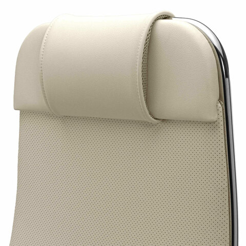 Кресло офисное МЕТТА "SAMURAI" KL-1, экокожа, бежевое