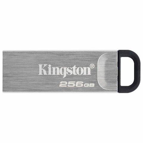 Флеш-диск 256 GB KINGSTON DataTraveler Kyson, разъем USB 3.2, серебряный, DTKN/256GB