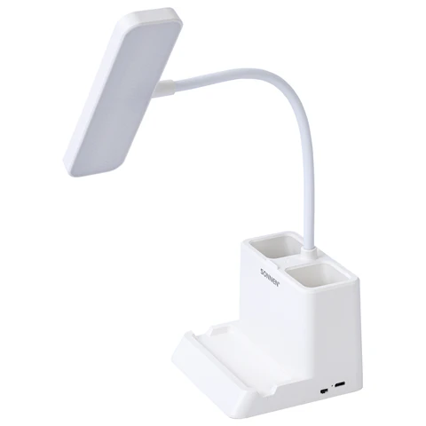 Настольная лампа / светильник беспроводная SONNEN PT-302, органайзер, USB, LED, 3 Вт, 3 режима, 238783