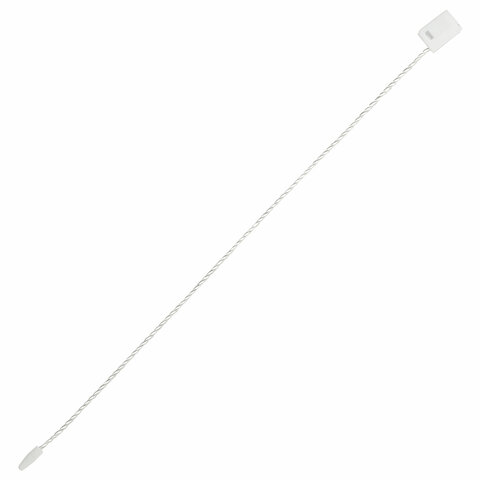 Биркодержатели веревочные с пластиковой пломбой 17 см, STAFF, КОМПЛЕКТ 1000 штук, белые, 291275