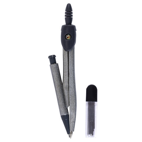 Готовальня ПИФАГОР 8 предметов: циркуль 120 мм, чертежные принадлежности, пластиковый пенал, 210860