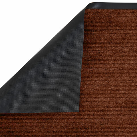 Коврик ДОРОЖКА 0,9х10 м, КОРИЧНЕВЫЙ, влаго-грязезащита, 430 г/м2, ребристая, LAIMA EXPERT, 701044