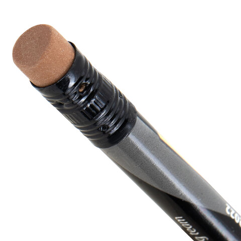 Карандаш чернографитный с принтом BRAUBERG "JAPAN FOOD", 1 шт., HB, с ластиком, корпус ассорти, 182022