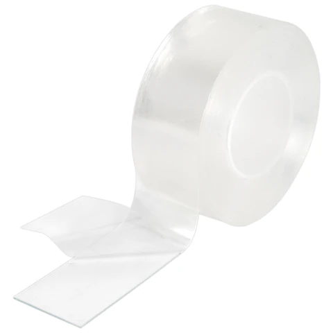 Многоразовая двухсторонняя прозрачная крепежная лента, скотч NANO tape, 5 м x 3 см, толщина 1 мм, WBZ (ВБЗ), 700426