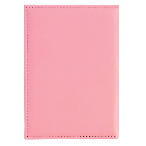 Обложка для паспорта "Passport map", экокожа soft-touch, розовая, STAFF, 238759