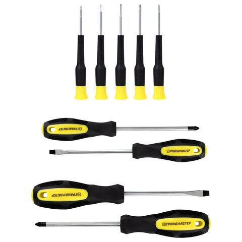 Набор инструментов универсальный, 60 предметов, пластиковый кейс, ГРАНДМАСТЕР, 671338