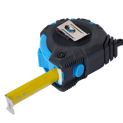 Рулетка измерительная 5 м х 19 мм, обрезиненный корпус, 3 фиксатора, RABBITEX (РАББИТЕКС) Special, 671354