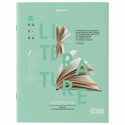 Тетради предметные со справочным материалом, КОМПЛЕКТ 12 ПРЕДМЕТОВ, 48 л., обложка картон, BRAUBERG, "VISION", 404323