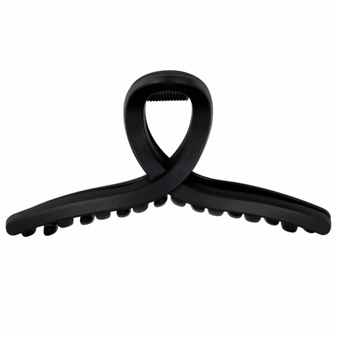 Краб для волос 11 см, soft-touch, чёрный, MONTE VITA (МОНТЕ ВИТА), 457006