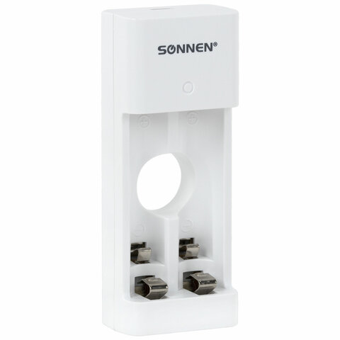 Зарядное устройство с аккумуляторами 4 шт. (2+2) AA+AAA (HR6+HR03), 2700 mAh + 1000 mAh, SONNEN (СОНЕН) BC2, 455005