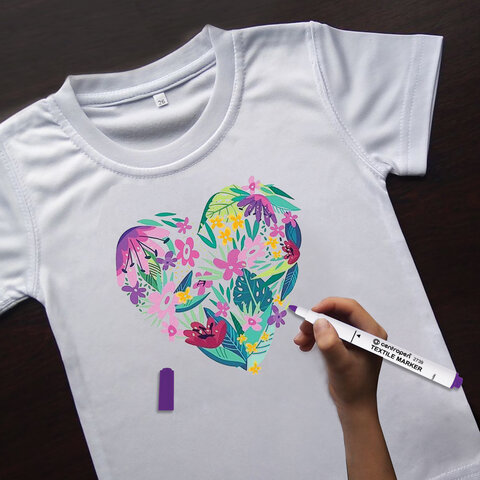 Маркеры для ткани 10 ЦВЕТОВ CENTROPEN "Textile Marker", круглый наконечник, 1,8 мм, 2739/10, 5 2739 1001