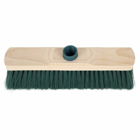 Щетка для уборки, ширина 32 см, щетина 7 см, деревянная, крепление еврорезьба, YORK "Sara", 200