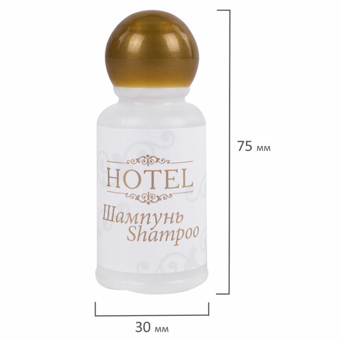 Шампунь одноразовый 35 мл, КОМПЛЕКТ 200 шт., HOTEL, флакон, 00-00062746