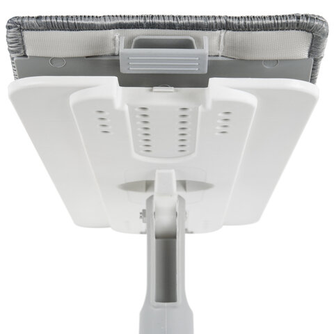 Швабра с отжимом и ведром 11л/9л, двухкамерное, ProClean, насадка из микрофибры карманы с 2-х сторон, белый, LAIMA, 607979