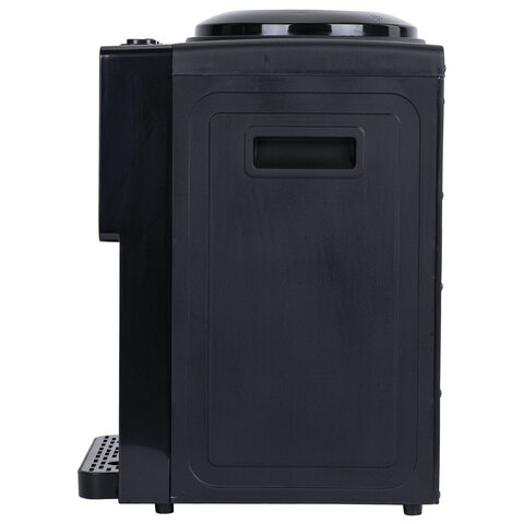 Кулер для воды SONNEN TSE-03BBP, настольный, НАГРЕВ/ОХЛАЖДЕНИЕ ЭЛЕКТРОННОЕ, 3 крана, черный/бежевый, 455751