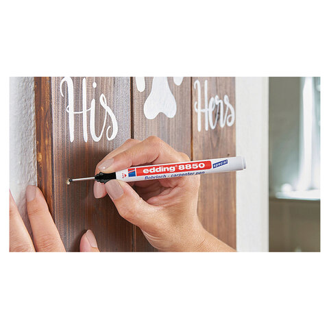 Маркер для труднодоступных мест EDDING 8850, ЧЕРНЫЙ, 0,7-1 мм, круглый наконечник, перманентный, в блистере, E-8850/1