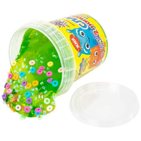 Слайм (лизун) с наполнителями МИКС, 140 г, ассорти 6 видов, JOLLY JOT (ДЖОЛЛИ ДЖОТ), 665950