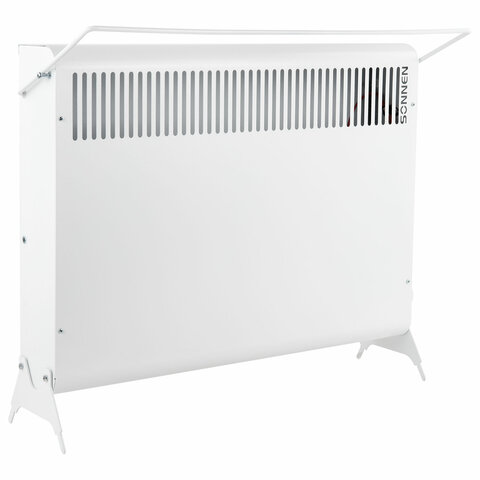Обогреватель-конвектор SONNEN MINI-1500.2, 1500 Вт, вешалка, Х-образный нагревательный элемент, белый, сделано в России, 457631