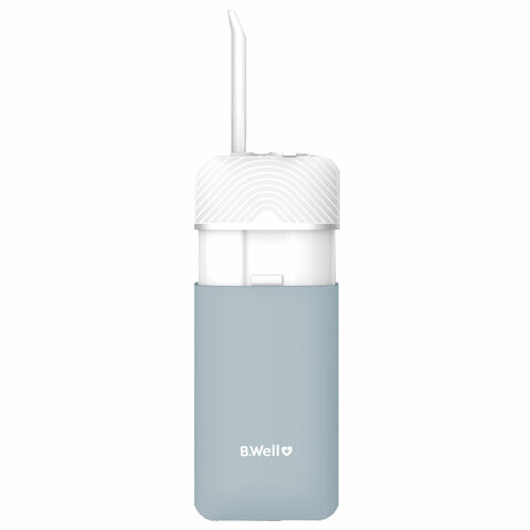 Ирригатор для полости рта (НДС 10%) B.WELL PRO-913, портативный, емкость резервуара 0,15 л, 1 насадка, бело-серый