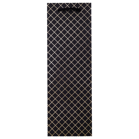 Пакет подарочный под бутылку (1 штука), 13х9x36 см (B), "Leather Bottle Bag", ассорти, ЗОЛОТАЯ СКАЗКА, 700802