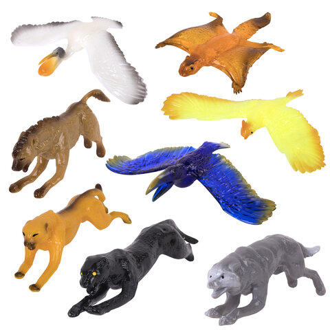 Фигурка-антистресс тянучка "Животные и птицы", ассорти 8 видов, JOLLY JOT (ДЖОЛЛИ ДЖОТ), 665944