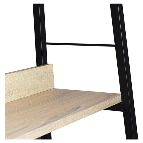 Стеллаж на металлокаркасе BRABIX "LOFT SH-003", 600х350х1500 мм, 5 полок, цвет дуб натуральный, 641236