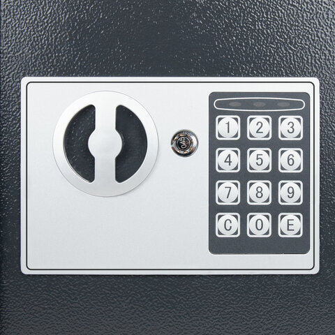 Сейф мебельный DASWERK (ДАСВЕРК) SC-200EL (200х310х200 мм), электронный замок, графит, 291341