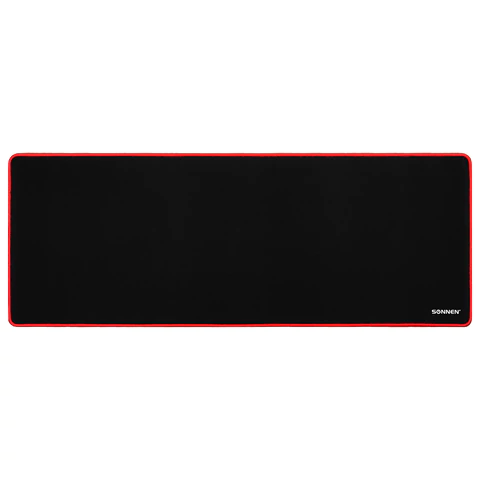 Коврик компьютерный для мыши и клавиатуры большой SONNEN "BLACK TITAN XL", 800x300x3 мм, черный, 513615
