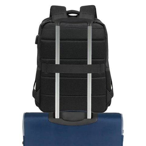 Рюкзак BRAUBERG FUNCTIONAL с отделением для ноутбука, USB-порт, багажная лента, "Firm", 43x30x15 см, 272576
