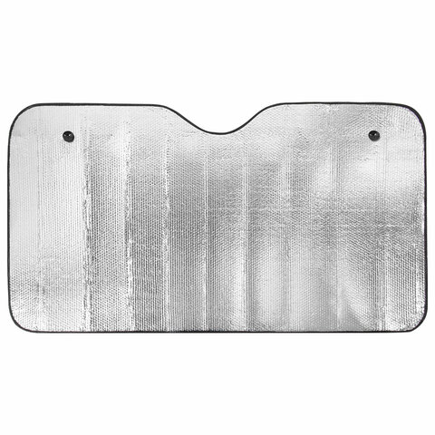 Шторка солнцезащитная 150х80 см для лобового стекла автомобиля, на присосках, DASWERK (ДАСВЕРК), 671253